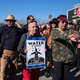 First Nations’ leaders at the head of the March 10 march.